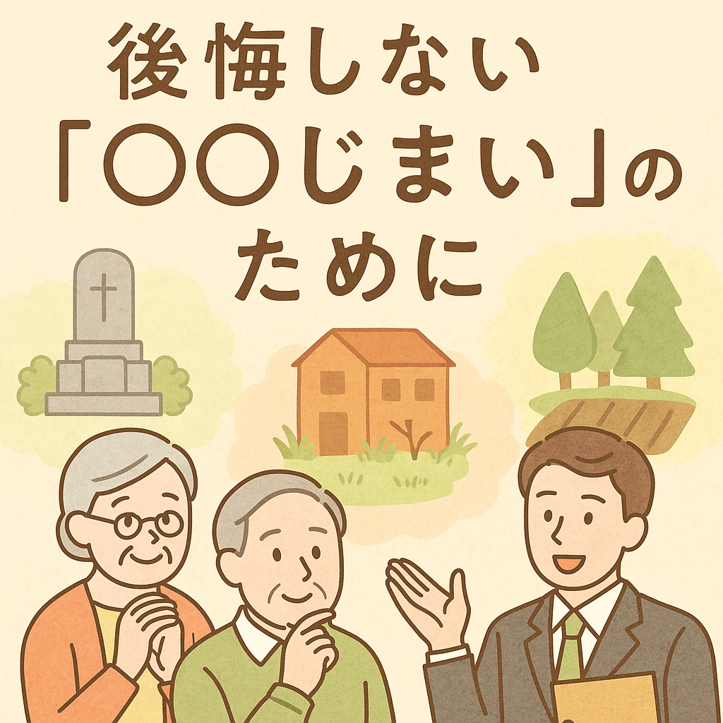 【第5回】“じまい”の手続きガイド 〜墓・空き家・山林の進め方と注意点〜