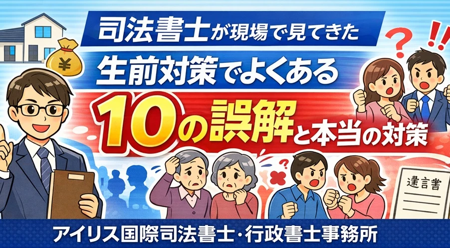 生前対策の9つの誤解チェックリスト｜司法書士が教える「やらない後悔」を防ぐ総まとめ【2026年版】